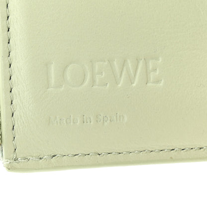 Loewe Pebble Grain Calfskin Anagram Small Vertical Wallet Green 6 of 10