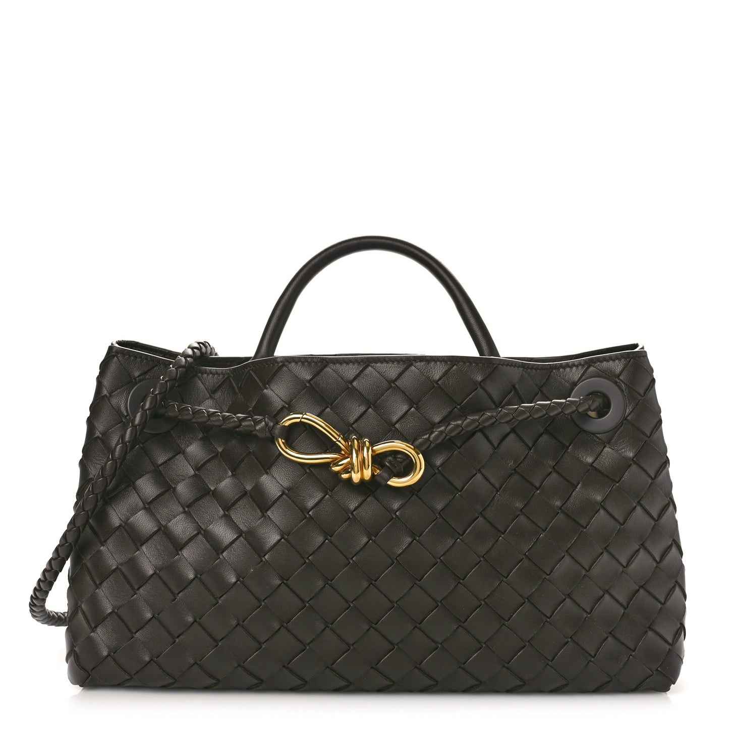 Nappa Intrecciato Small East West Andiamo Shoulder Bag Fondant