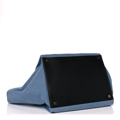 Celine Cotton Canvas Medium Phantom Luggage Blue 3 of 15