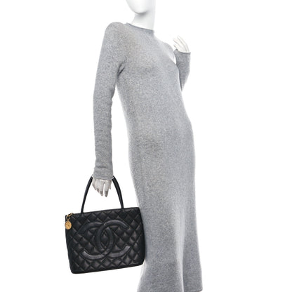 Chanel Caviar Quilted Medallion Tote Black 2 of 10