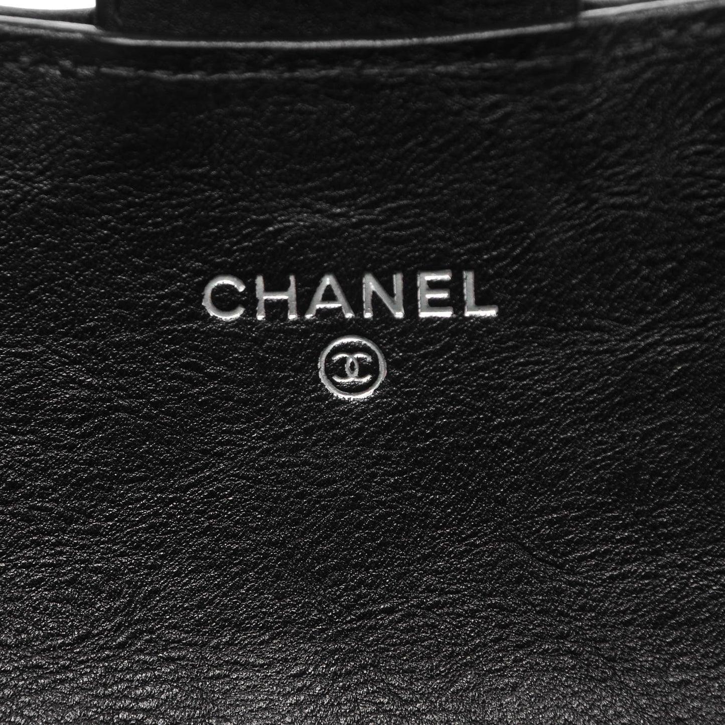 Crumpled Calfskin Quilted Large Flap Wallet So Black