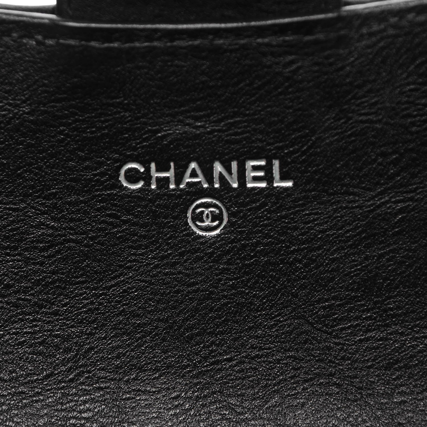 Chanel Crumpled Calfskin Quilted Large Flap Wallet So Black 6 of 9