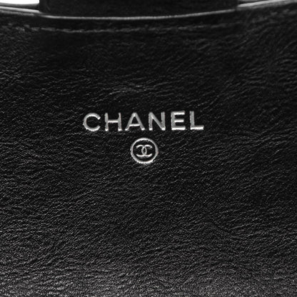 Chanel Crumpled Calfskin Quilted Large Flap Wallet So Black 6 of 9