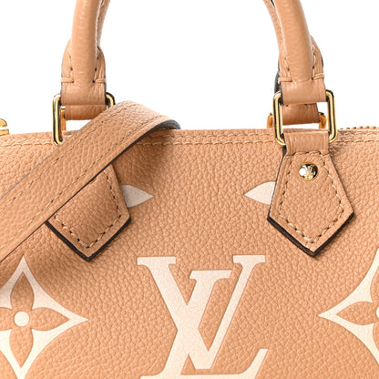 Louis Vuitton Empreinte Monogram Giant Nano Speedy Arizona Creme 7 of 9