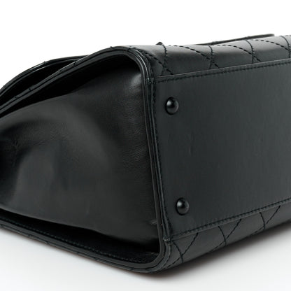 Chanel Calfskin Diamond Stitched Flap Shoulder Bag Black 10 of 11