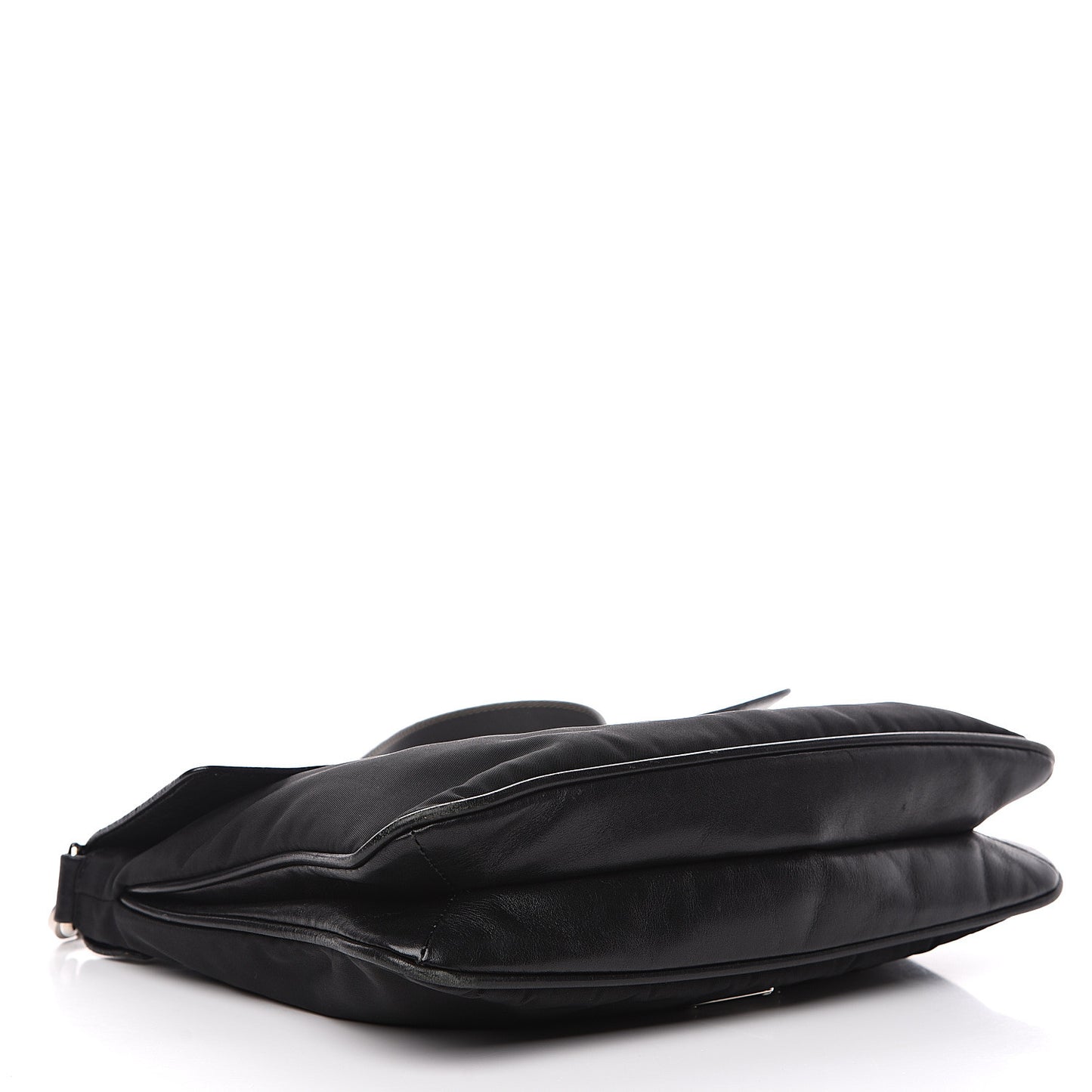 Tessuto Nylon Nappa Shoulder Bag Black
