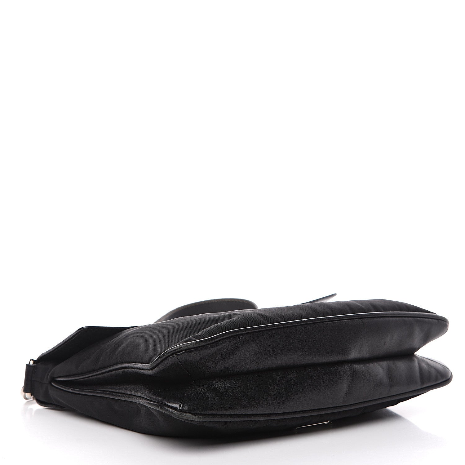 Prada Tessuto Nylon Nappa Shoulder Bag Black 3 of 13