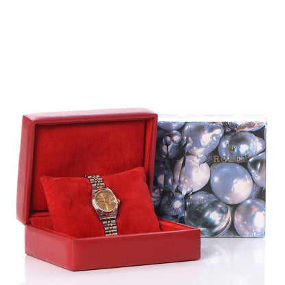 Rolex Stainless Steel 18K Yellow Gold 26mm Oyster Perpetual Datejust Watch Champagne 79173 8 of 8