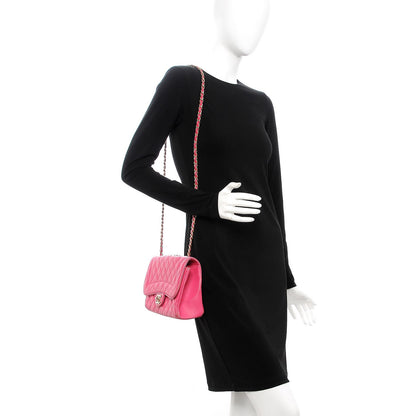 Chanel Lambskin Quilted Medium Mademoiselle Chic Flap Pink 2 of 19