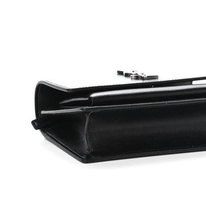 Saint Laurent Calfskin Monogram Sunset Chain Wallet Black 8 of 9