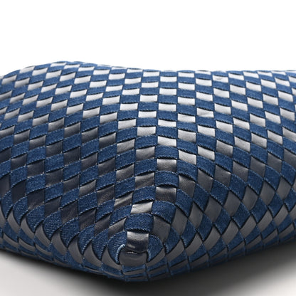 Bottega Veneta Denim Nappa Intrecciato Large Hop Abyss Indigo 8 of 9
