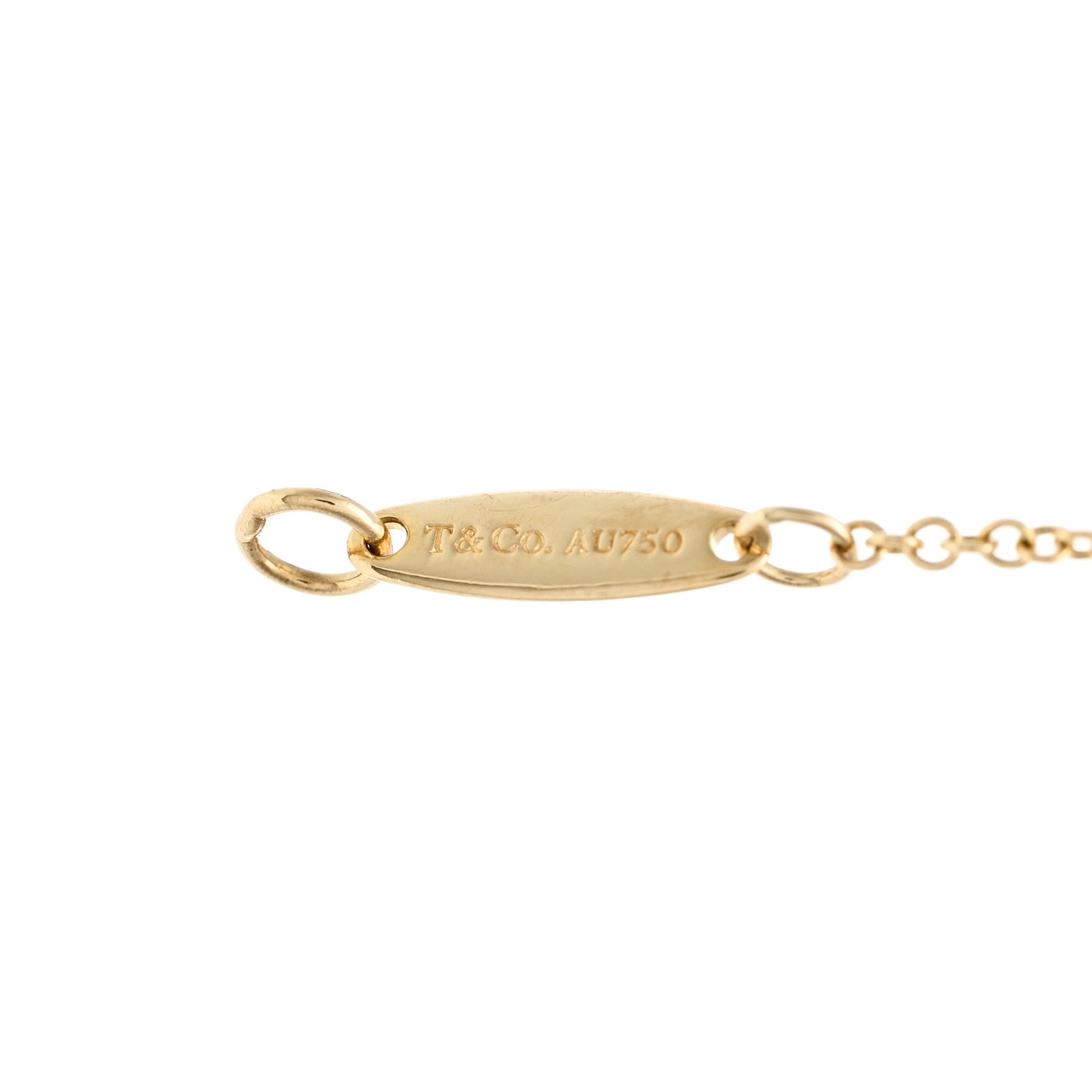 18K Yellow Gold Diamond .08ct Elsa Peretti Diamonds By The Yard Bracelet