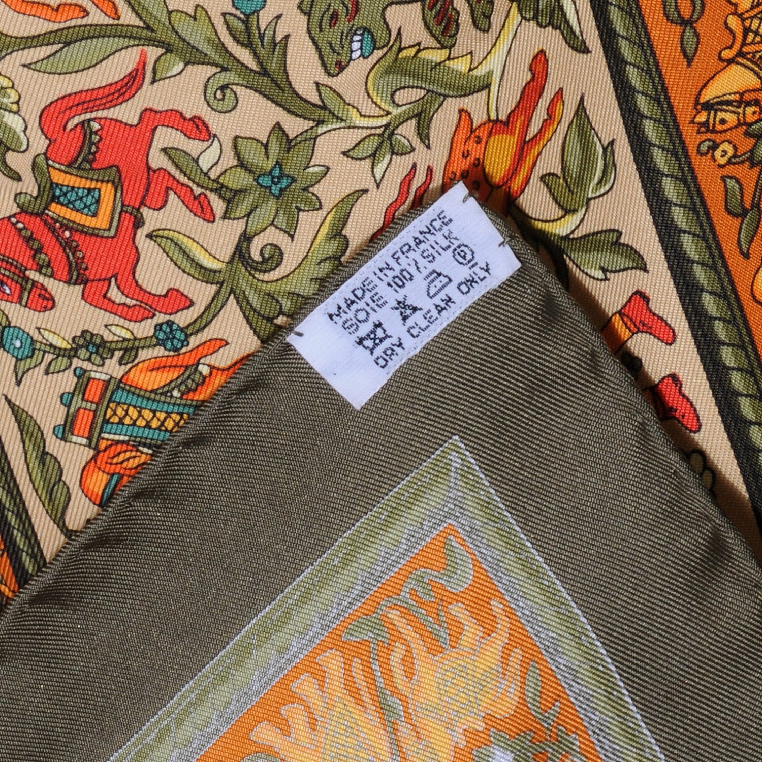 Hermes Silk Chasse en Inde Scarf 90 6 of 6