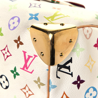 Louis Vuitton Monogram Multicolor Speedy 30 White 8 of 12