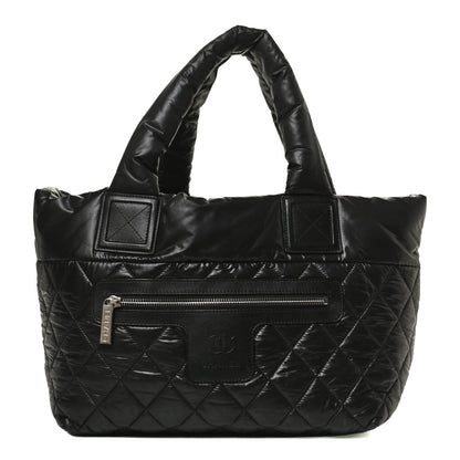 Chanel Nylon Quilted Small Coco Cocoon Tote Black 1 of 9