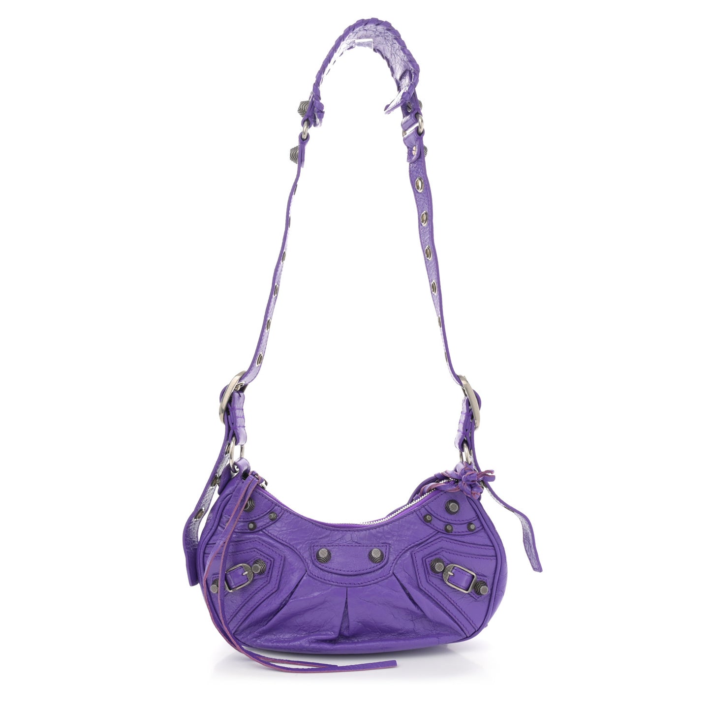 Agneau Arena Le Cagole Shoulder Bag XS Purple