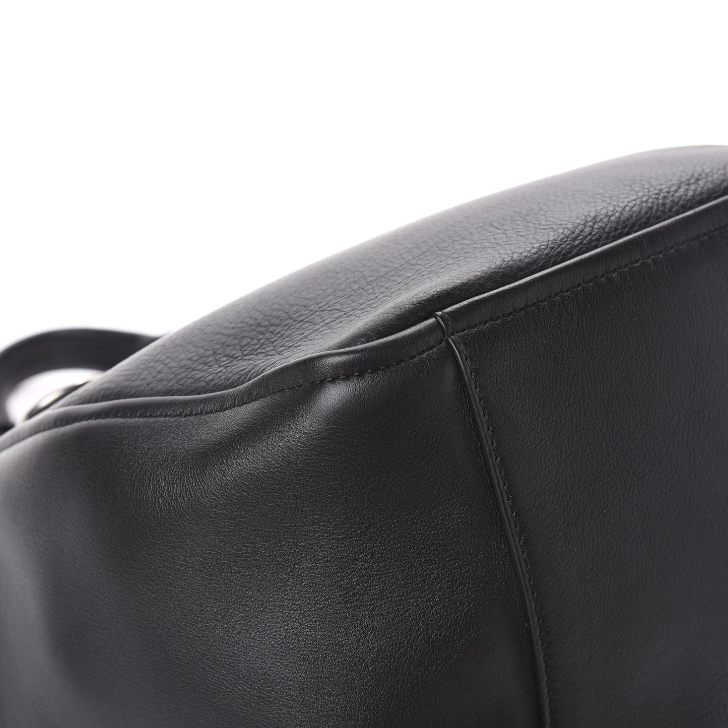 Calfskin Convertible Shoulder Bag Black