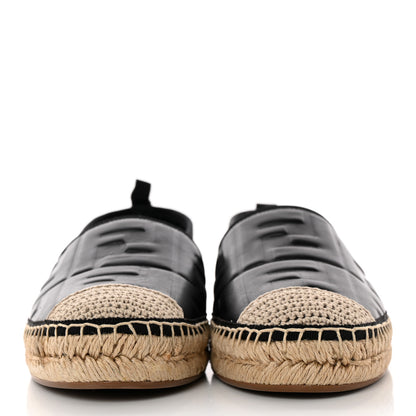 Fendi Nappa FF Embossed Espadrilles 41 Black 2 of 11