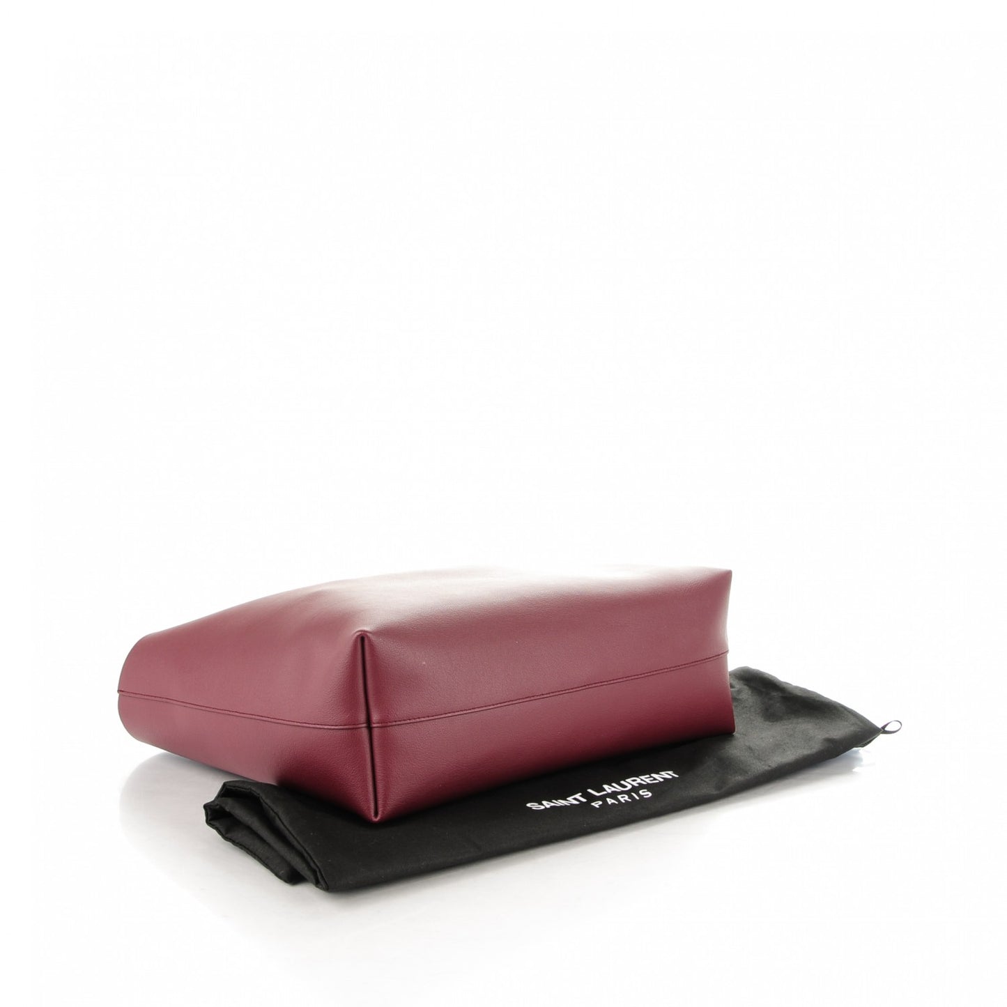 Calfskin Large Shopping Tote Bordeaux