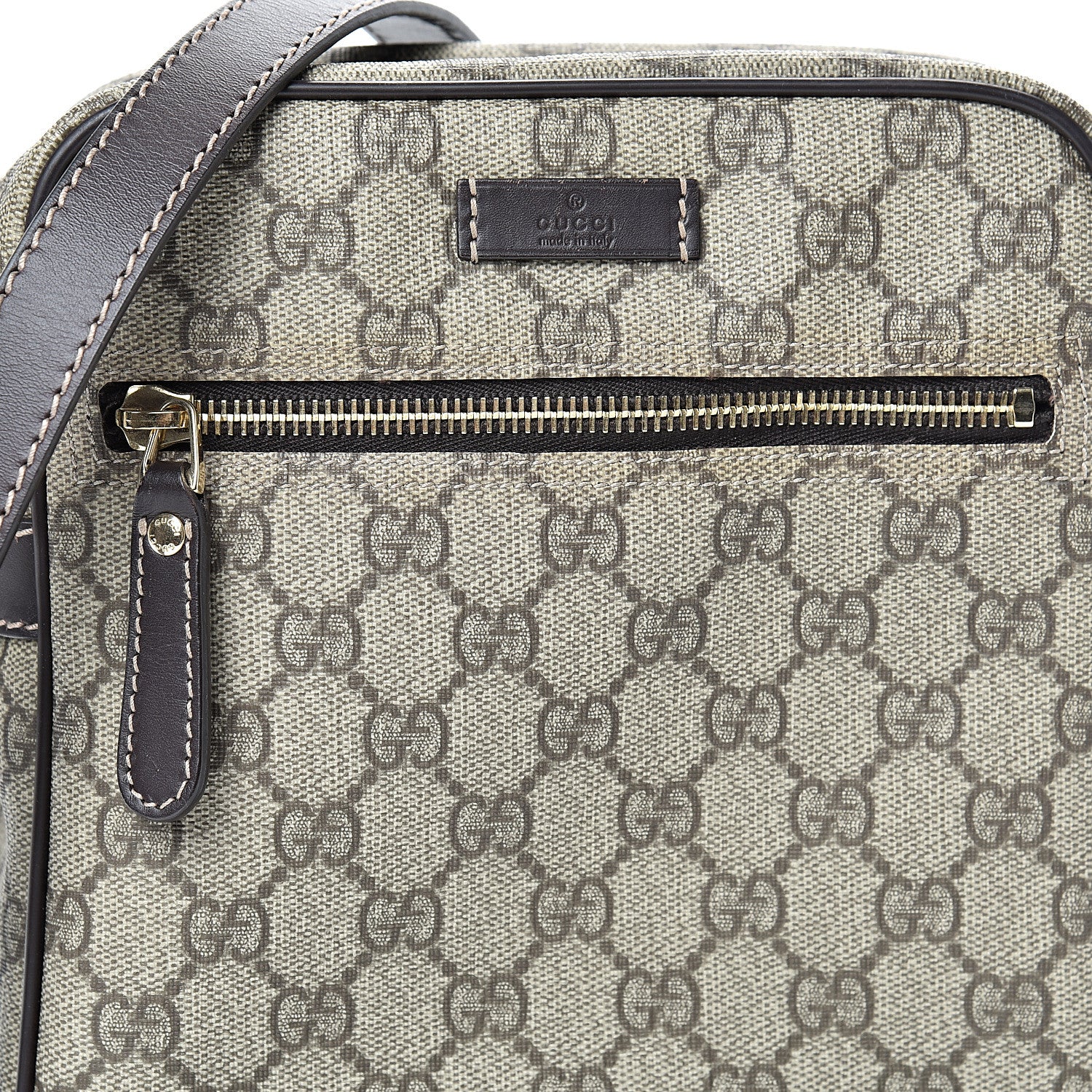 Gucci GG Plus Monogram Messenger Bag Dark Brown 7 of 9