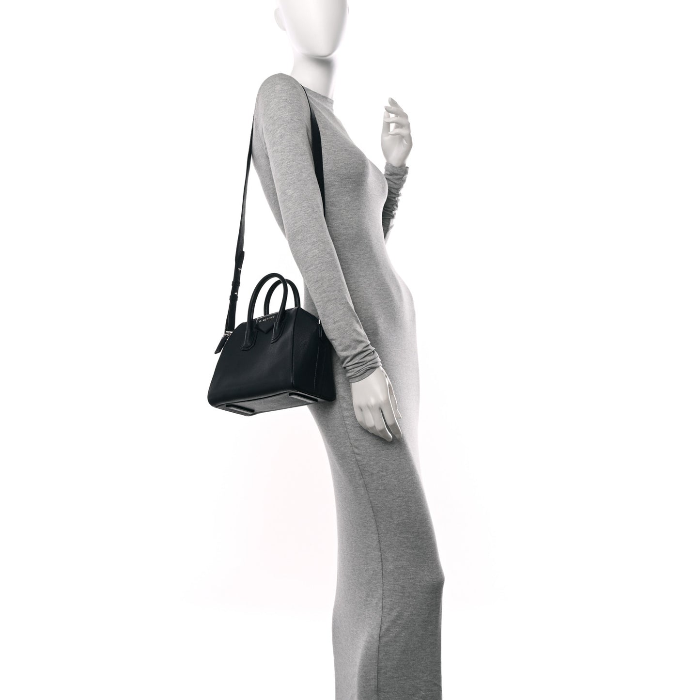 Sugar Goatskin Mini Antigona Navy