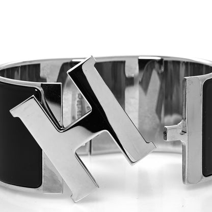 Hermes Enamel Extra Wide Clic Clac H Bracelet GM Black 4 of 5
