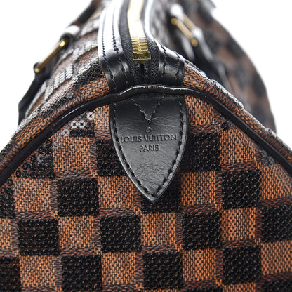 Louis Vuitton Damier Paillettes Speedy 30 Black 6 of 7