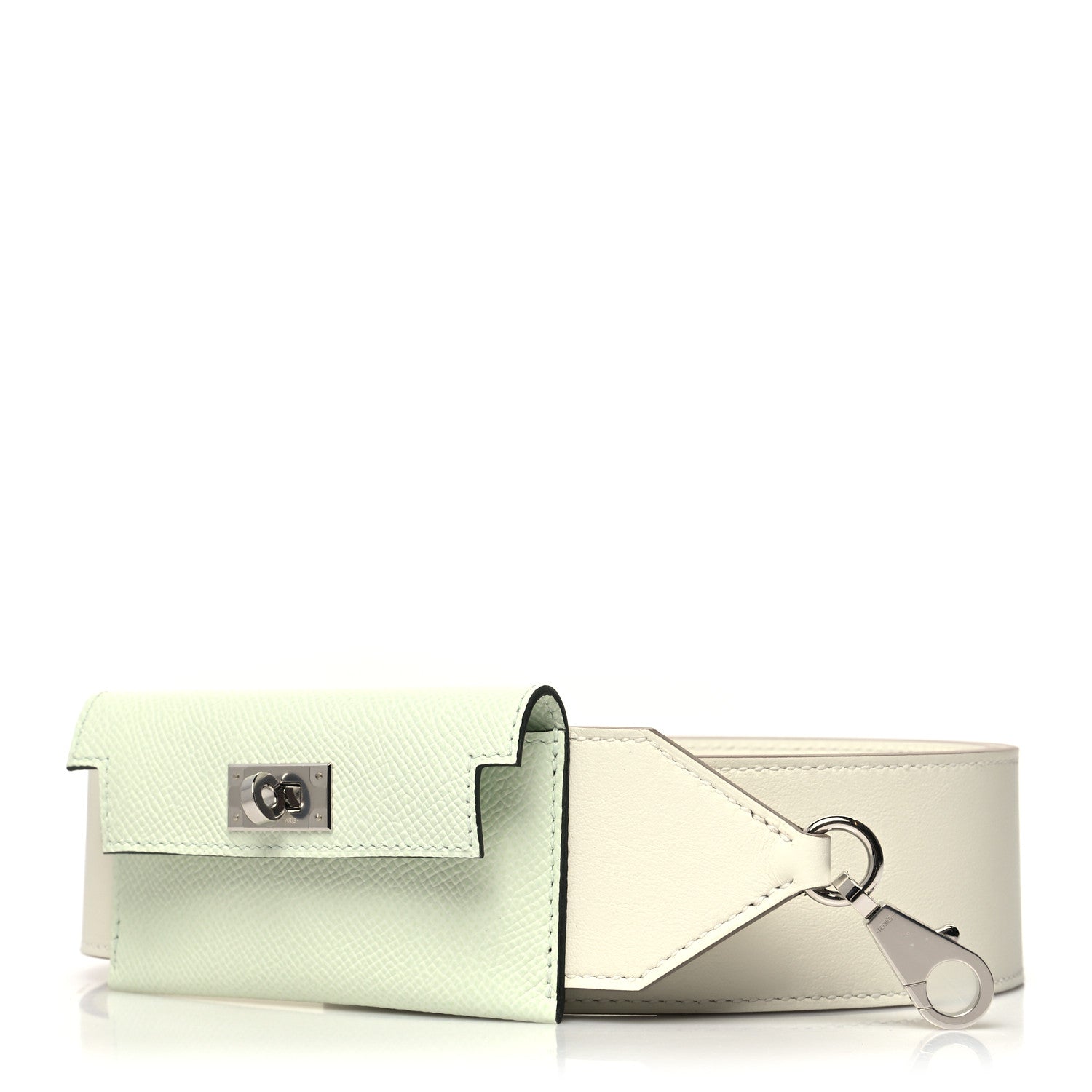 Hermes Swift Epsom Pocket Kelly Shoulder Strap Vert Fizz Mushroom 1 of 6
