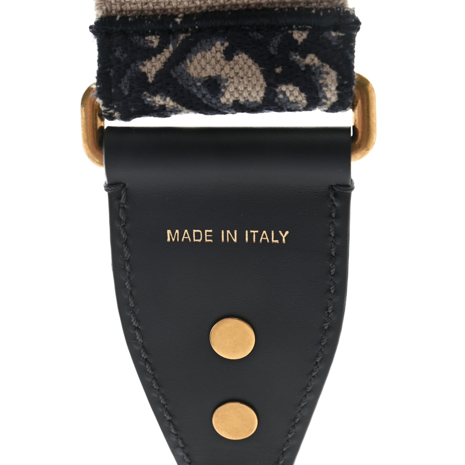 Christian Dior Oblique Shoulder Strap Blue 3 of 4