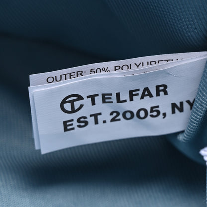 Telfar Metallic Vegan Leather Small Shopping Bag Blue Ray 7 of 10