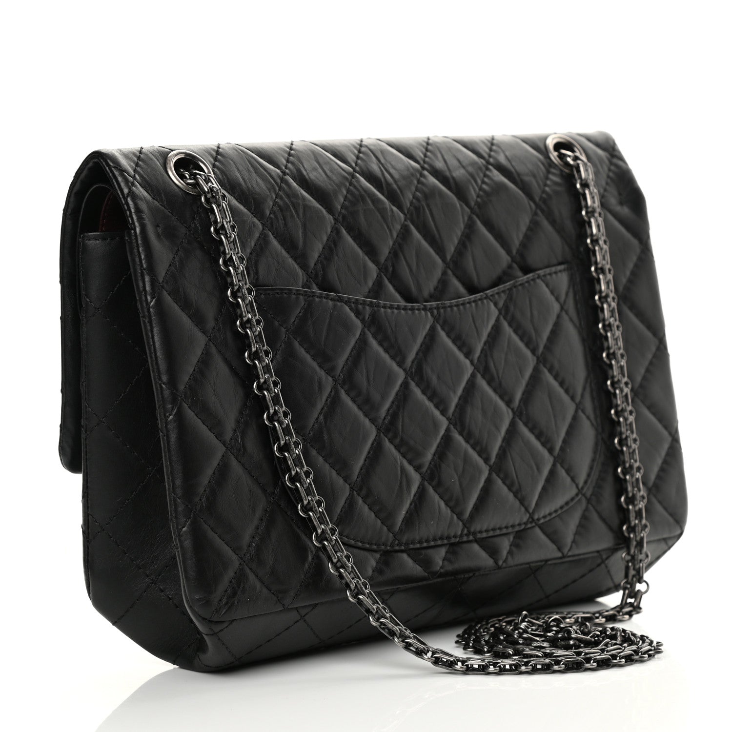 Chanel Aged Calfskin Quilted 2.55 Reissue 226 Flap Black 4 of 14