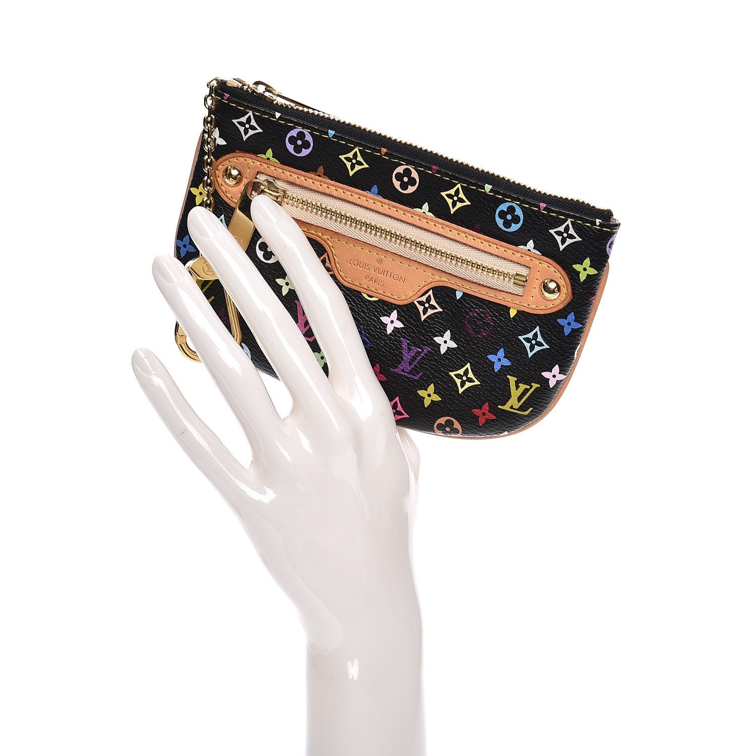 Louis Vuitton Monogram Multicolor Pochette Plate MM Black 2 of 7