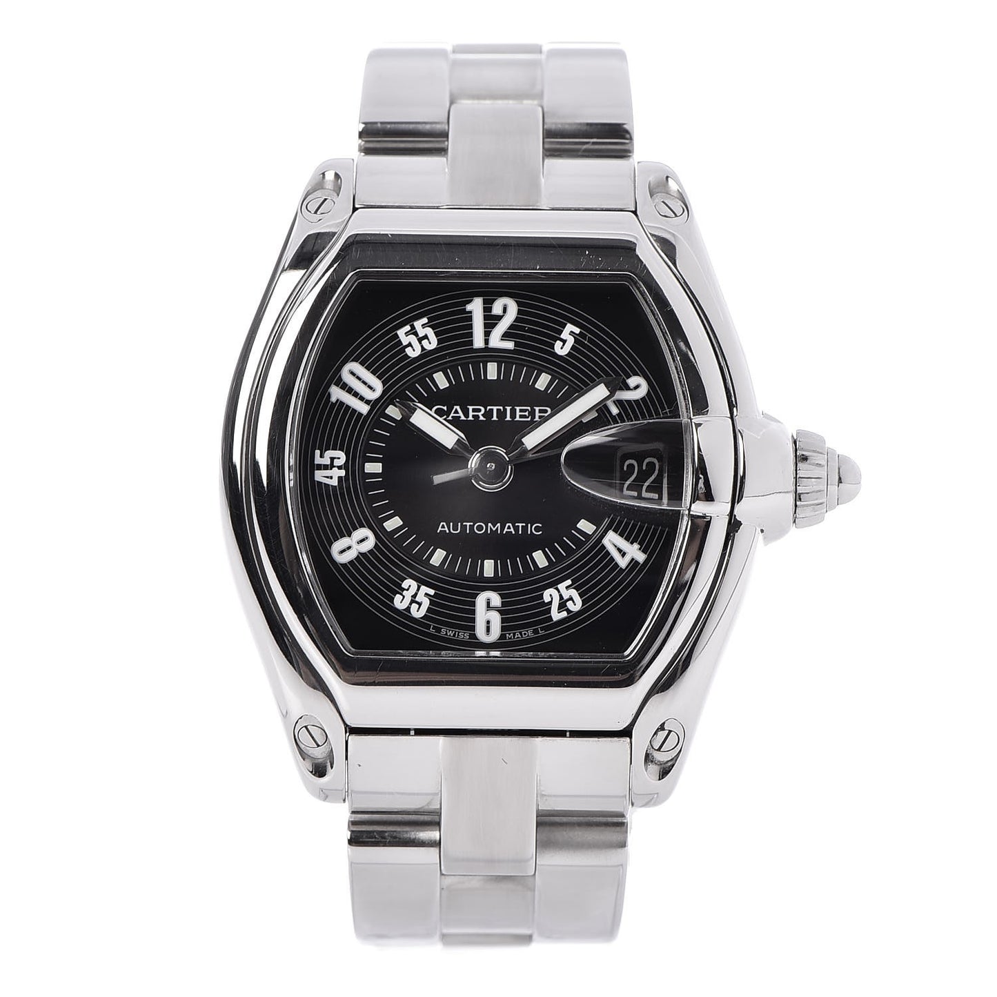 Stainless Steel 37mm Roadster Automatic Watch Black