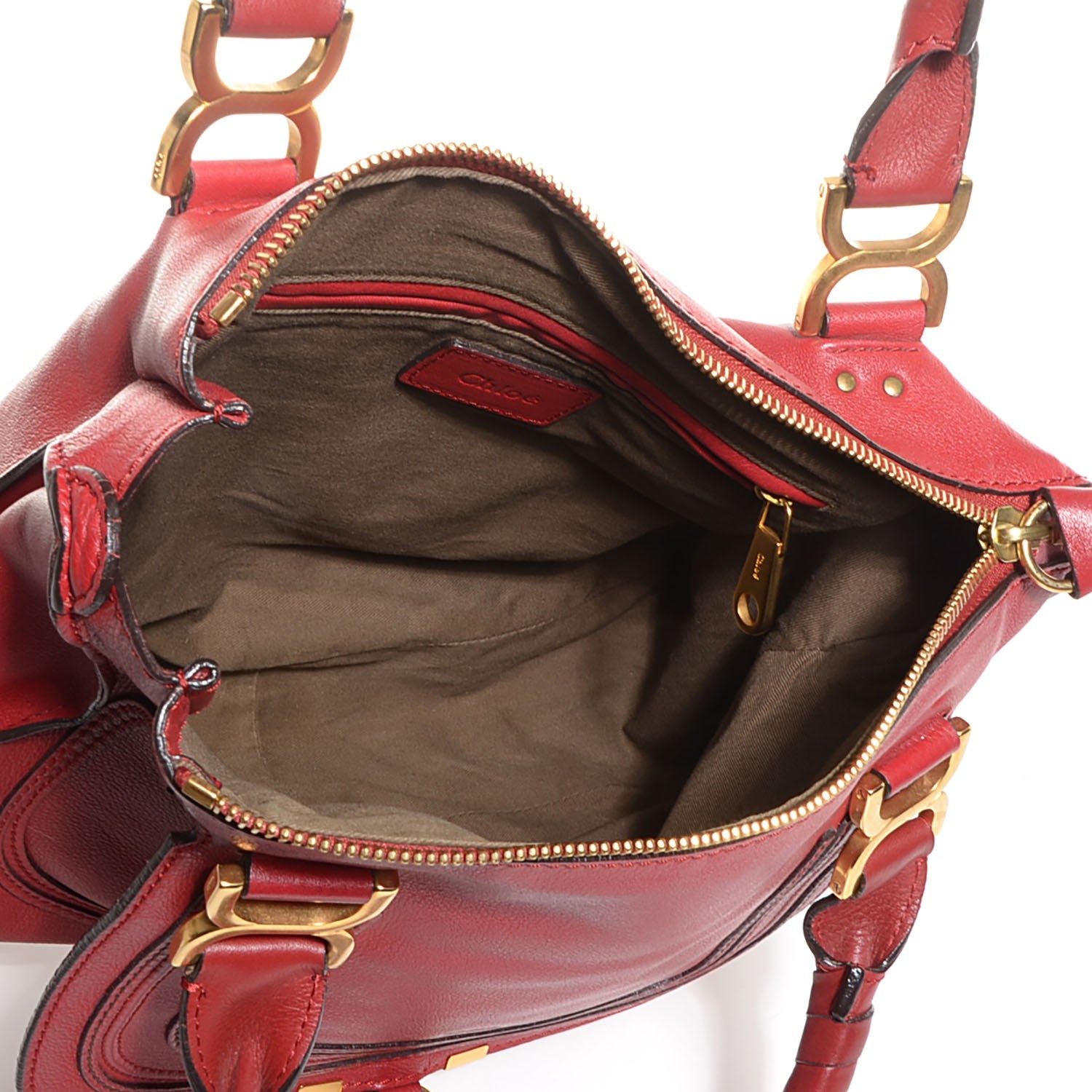 Chloe Calfskin Medium Marcie Satchel Garnet 5 of 10