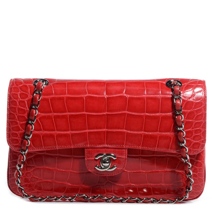 Chanel Alligator Medium Double Flap Red 1 of 9