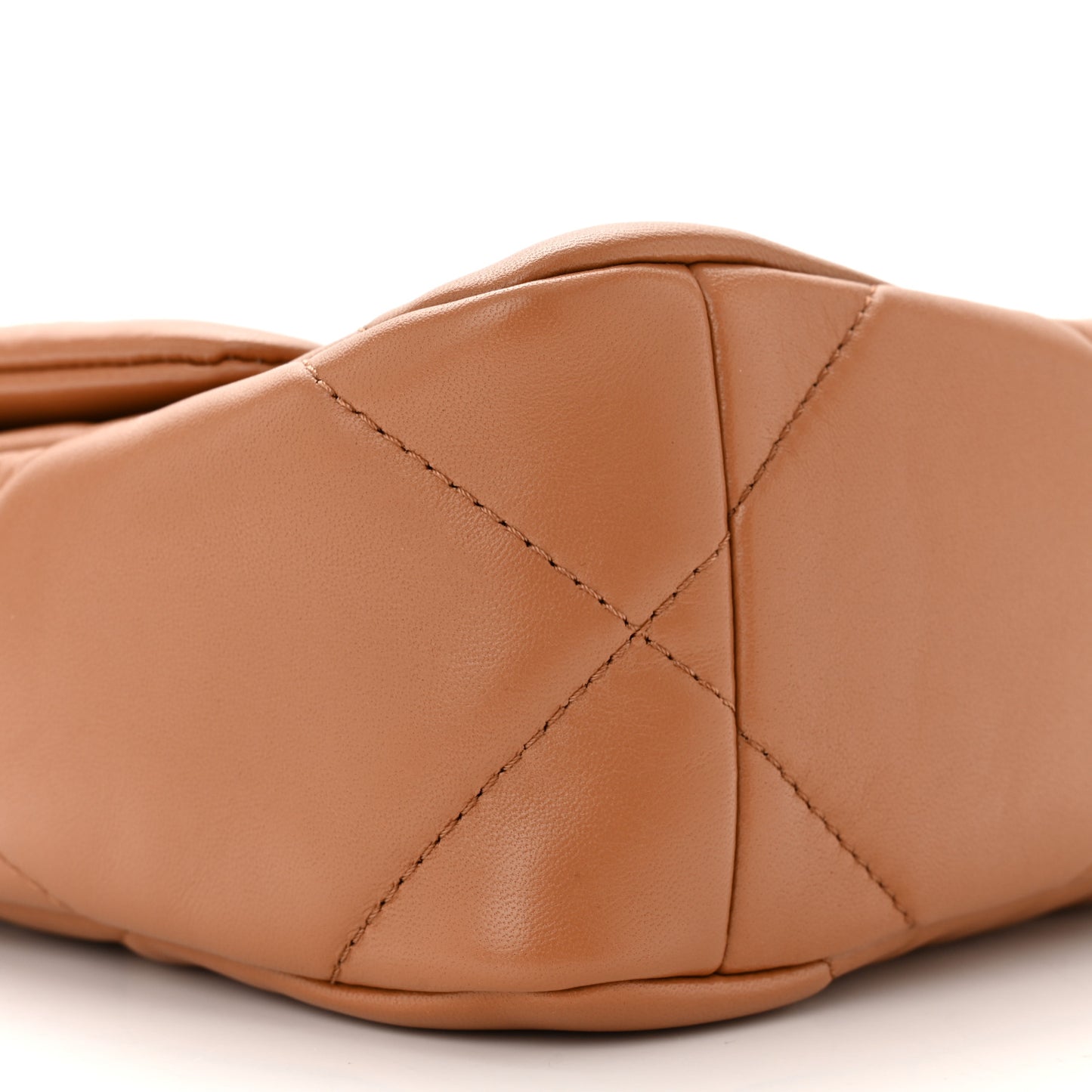 Lambskin Quilted Medium Chanel 19 Flap Brown