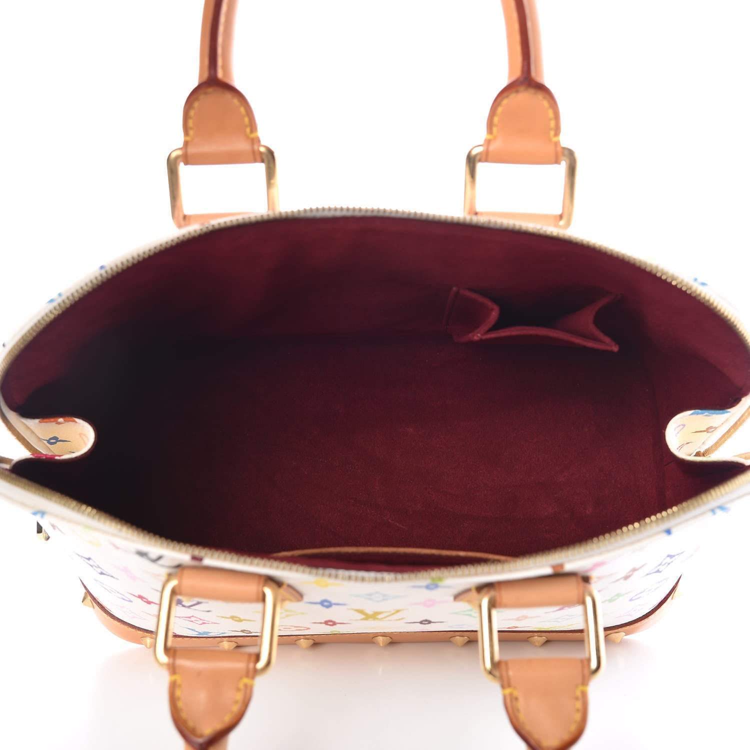 Louis Vuitton Monogram Multicolor Alma White 4 of 10
