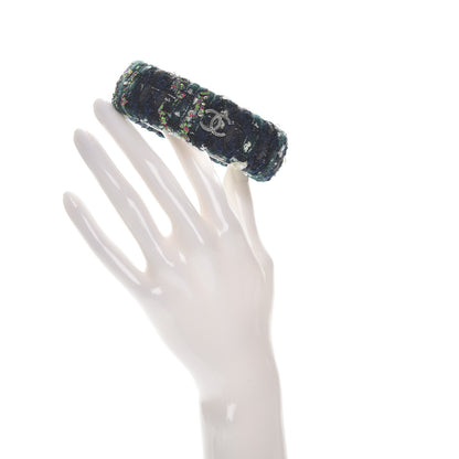 Chanel Tweed CC Wide Bangle M 2 of 5