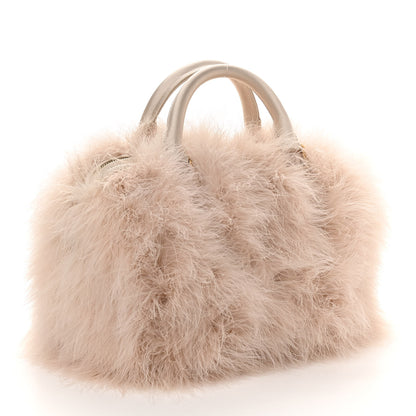 Louis Vuitton Ostrich Feather Speedy 30 Beige 2 of 8