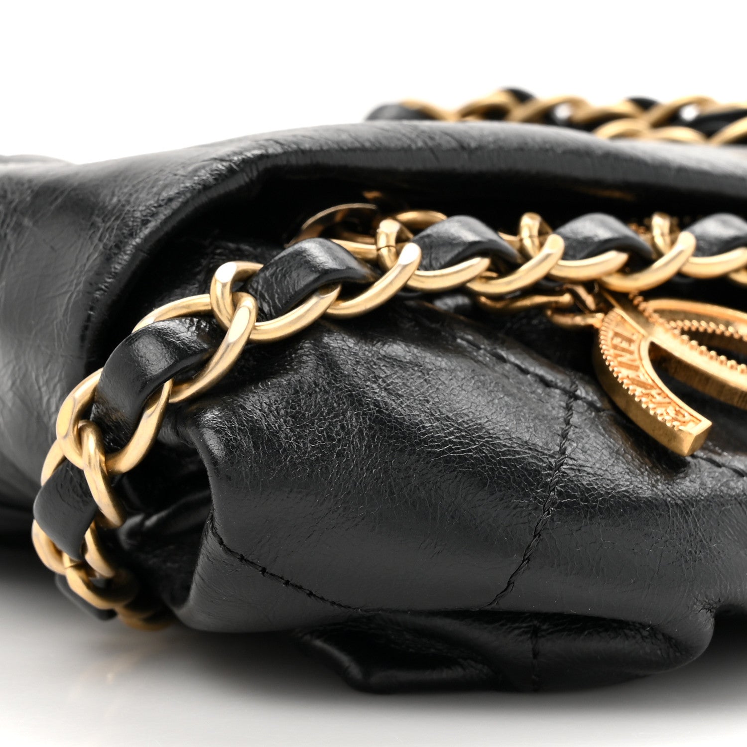 Chanel Calfskin Quilted Baluchon Black 11 of 12