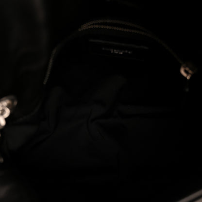 Saint Laurent Lambskin Quilted Small Loulou Puffer Monogram Chain Satchel Black 5 of 11