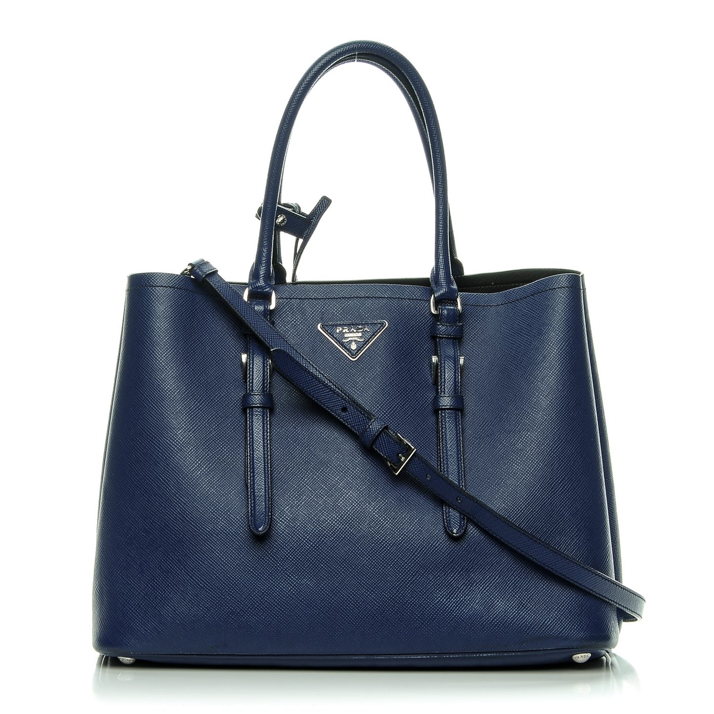 Saffiano Cuir Medium Double Handle Tote Inchiostro