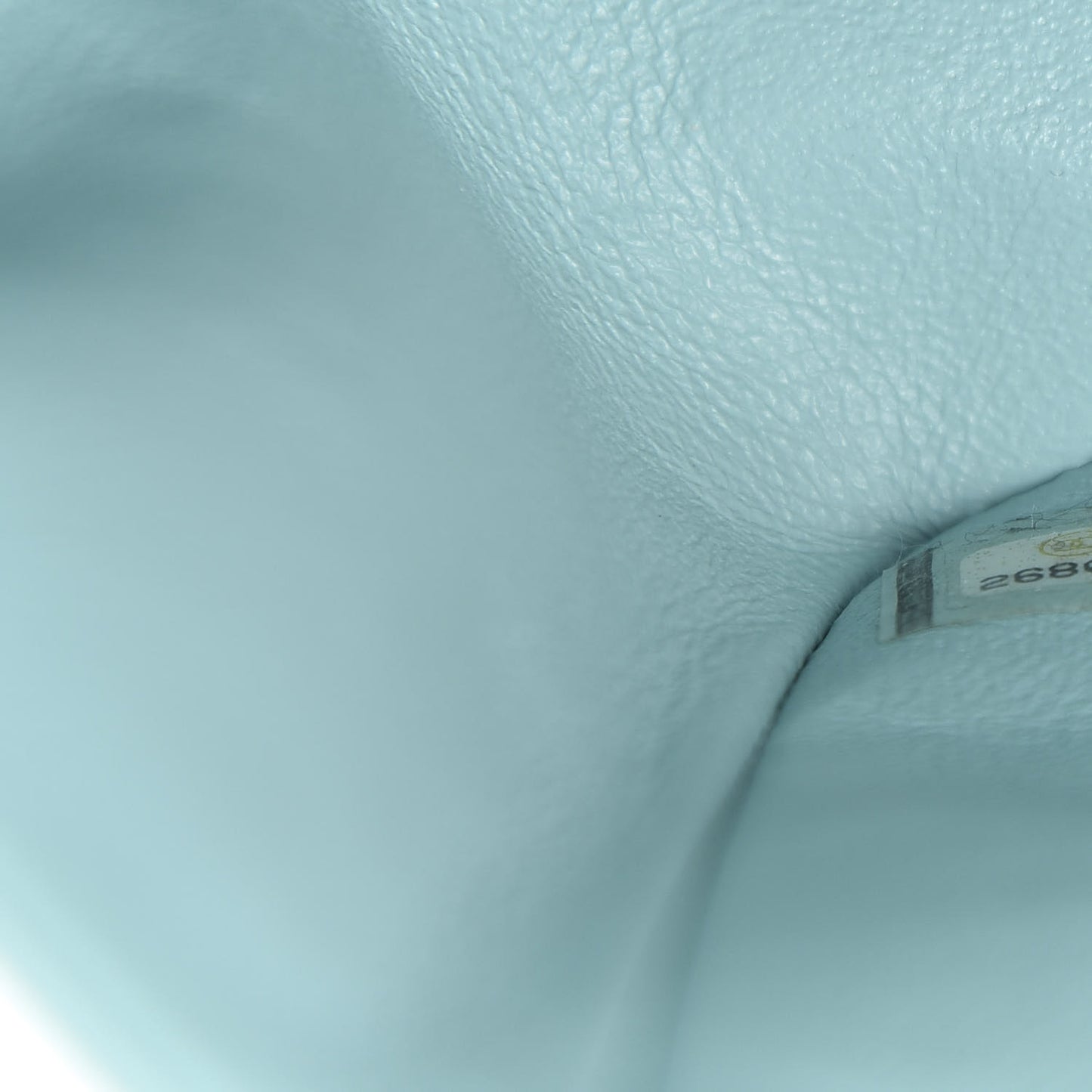 Caviar Quilted Medium Double Flap Light Blue