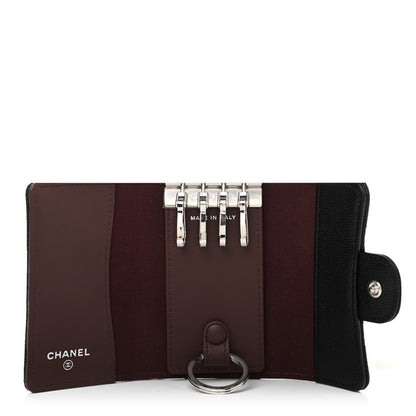 Chanel Caviar Quilted Classic 4 Key Holder Wallet Black 5 of 10
