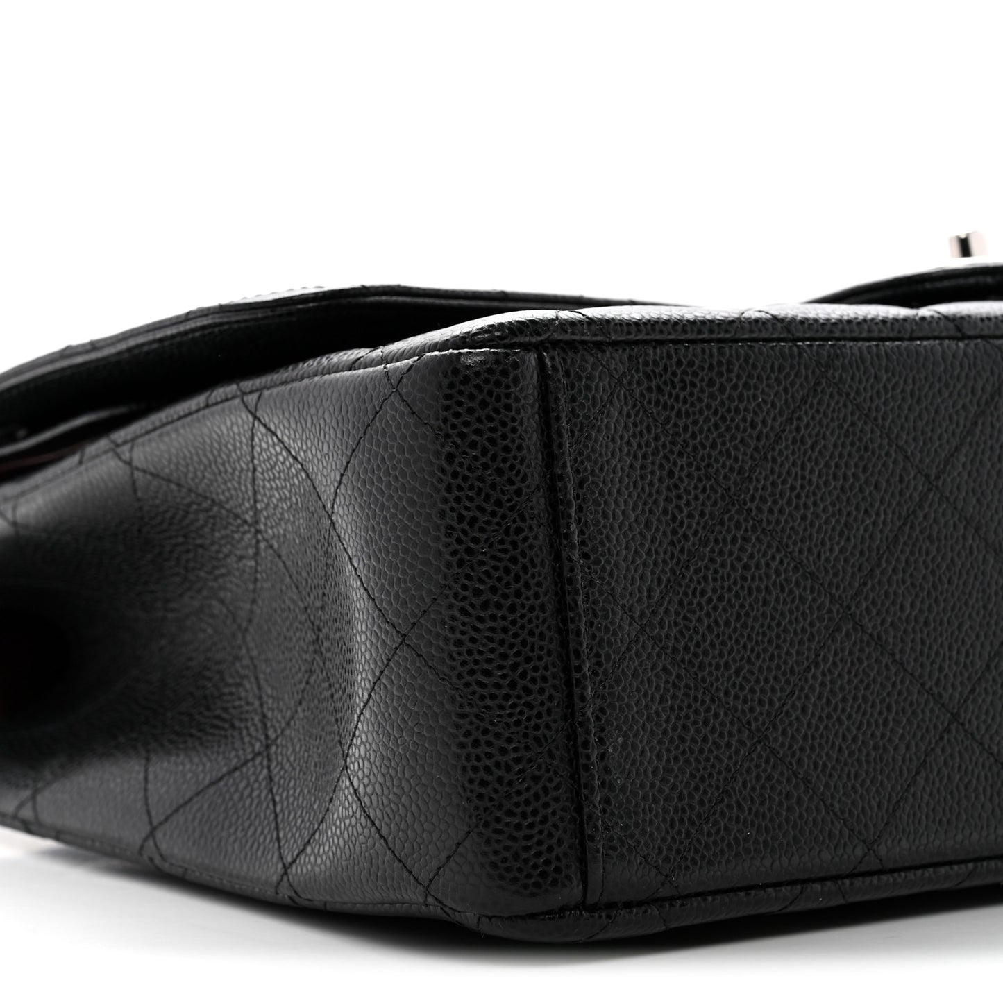 Caviar Quilted Maxi Double Flap Black