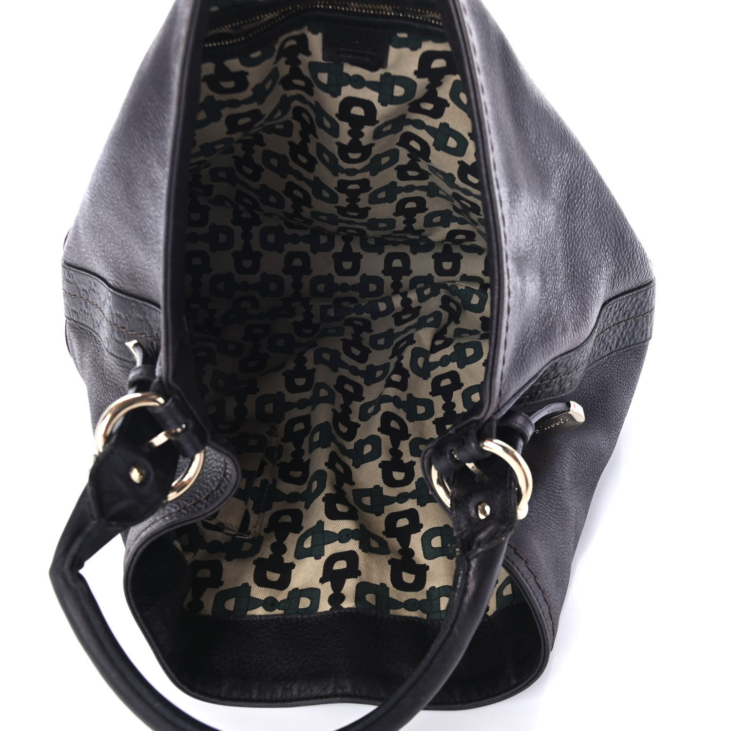 Gucci Calfskin Guccissima Trim Large Signoria Black 4 of 4