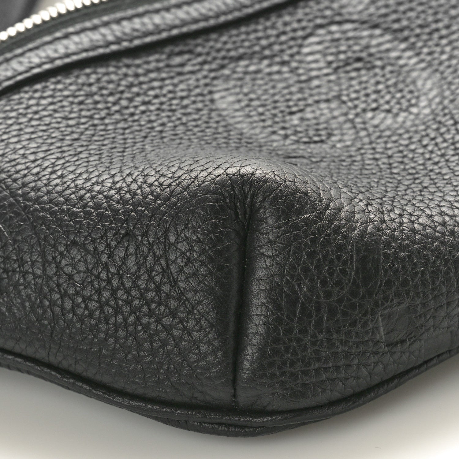 Gucci Piuma Calfskin Jumbo GG Embossed Small Belt Bag Black 9 of 11