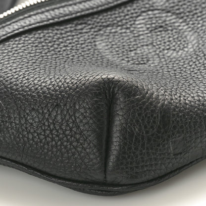 Gucci Piuma Calfskin Jumbo GG Embossed Small Belt Bag Black 9 of 11