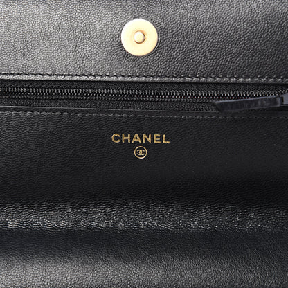 Chanel Quilted 19 Wallet On Chain WOC Black 5 of 12