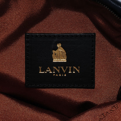 Lanvin Washed Lambskin Amalia Pouch Navy 5 of 7